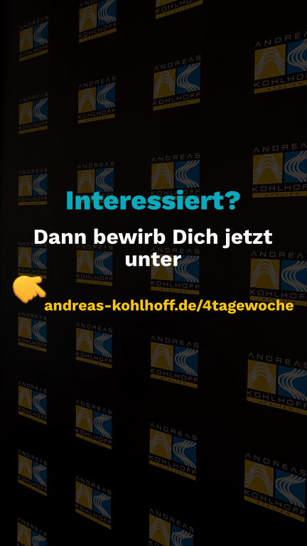 Jetzt bei ANDREAS KOHLHOFF bewerben